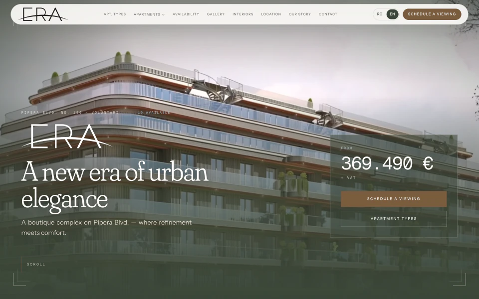 ERA Pipera 150 — Beelden van de live website
