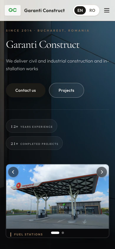 Garanti Construct — mobile
