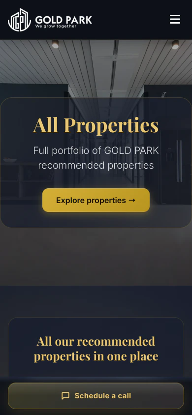 Gold Park — mobile